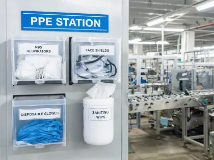 Manufacturing PPE station